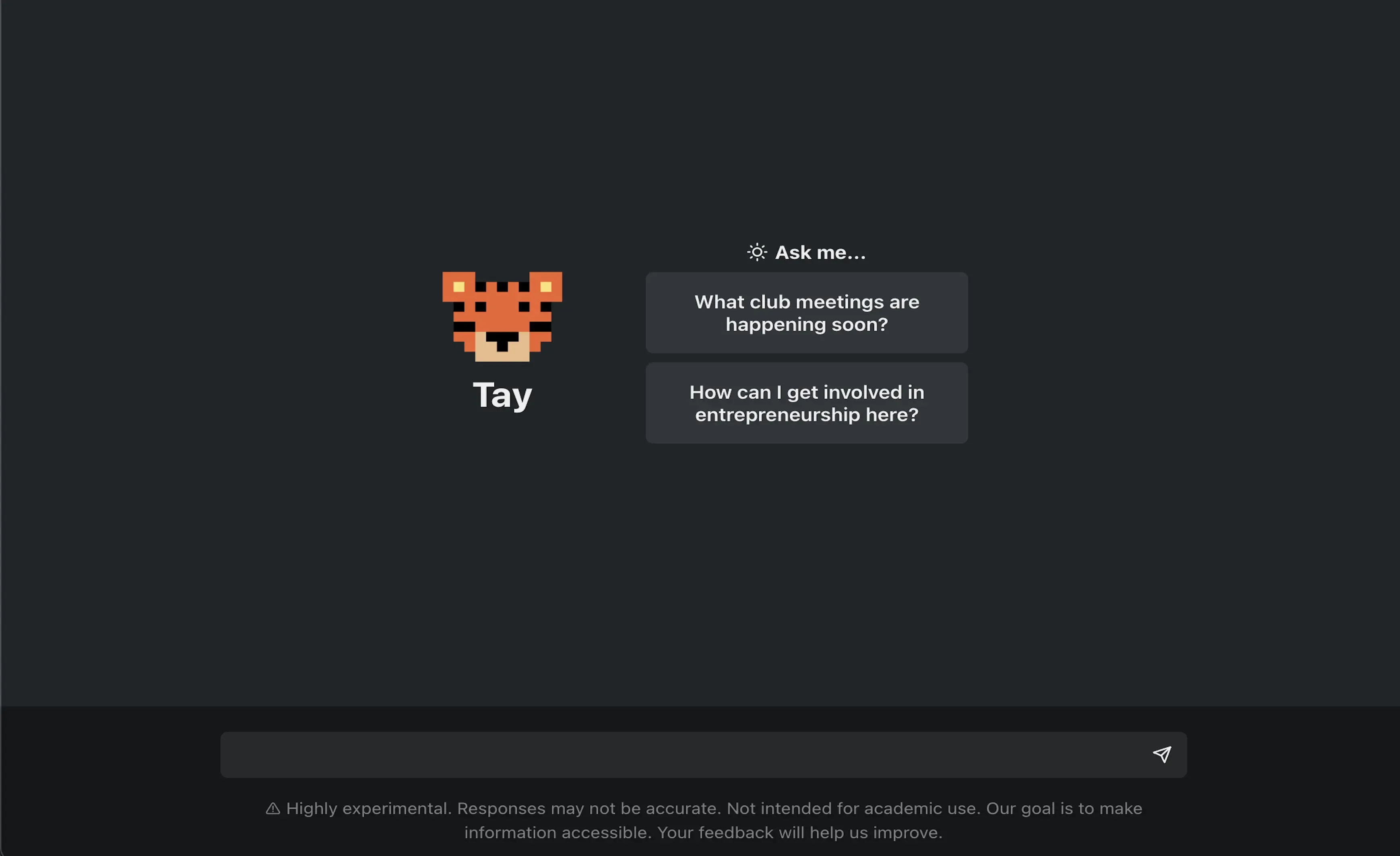 Tay chatbot screenshot